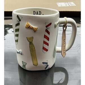 RAE DUNN New Release 2025 DAD TIE and BOW TIE Coffee Mug Father's Day